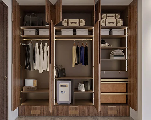Modern Wardrobes Design with Ample Storage Space in Mumbai